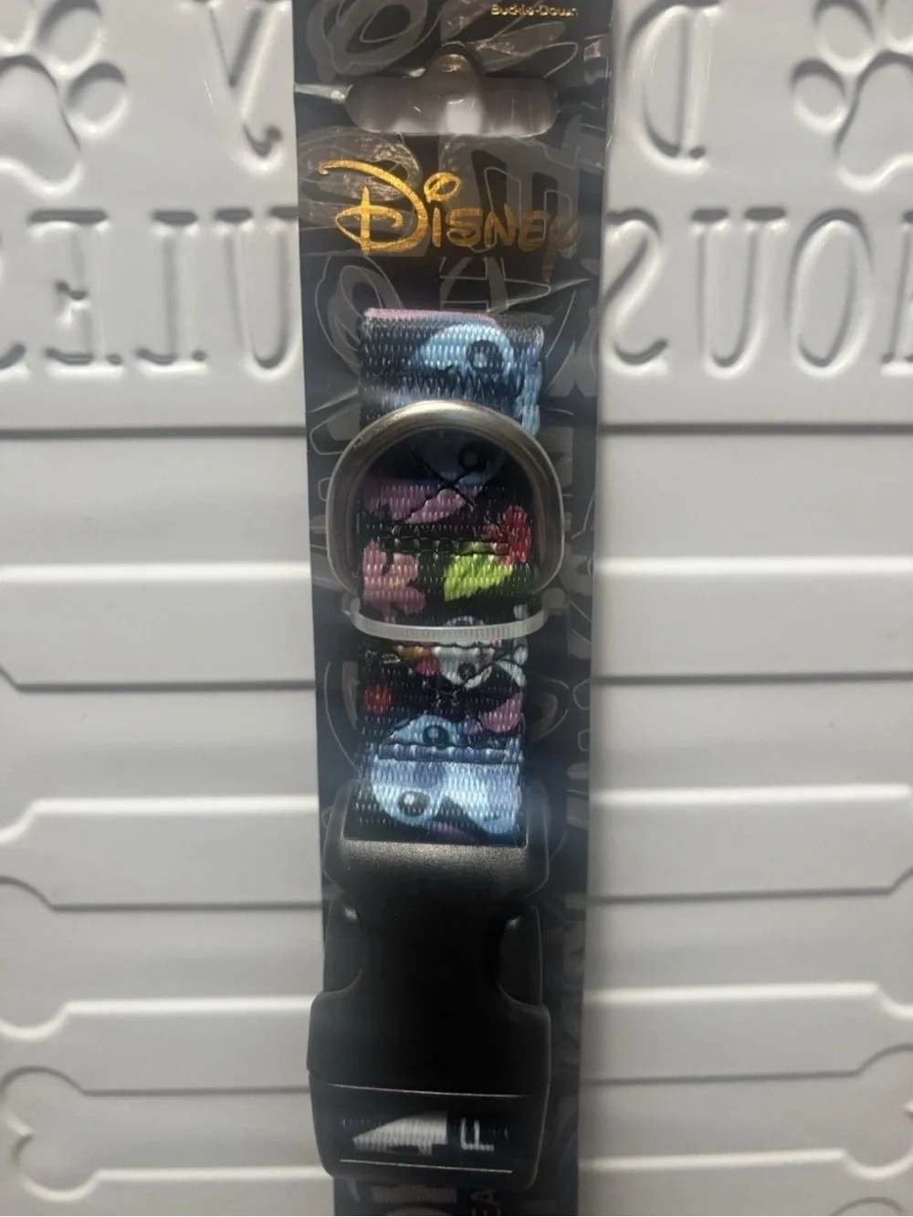 Disney Stitch Adjustable Nylon Dog Collar Large Standard for Collie Labrador